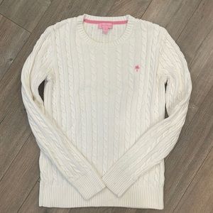 Lilly Pulitzer S white sweater